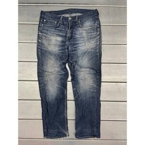 Levis 514 Jeans Mens 34x30 Blue Dark Wash Denim Straight Comfort‎